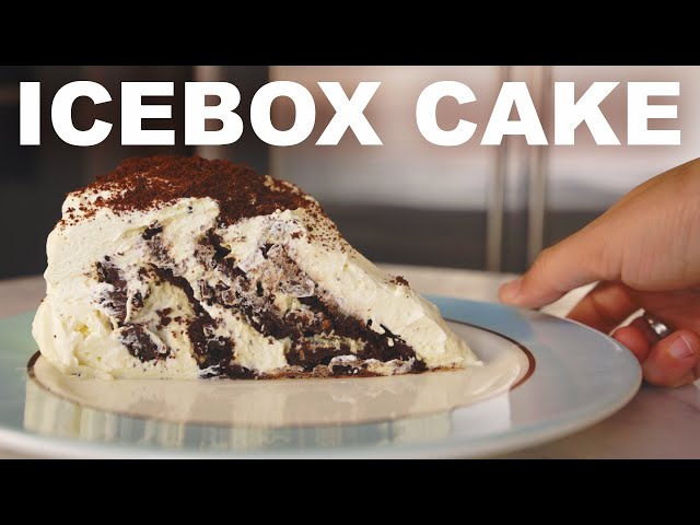Zebra icebox cake