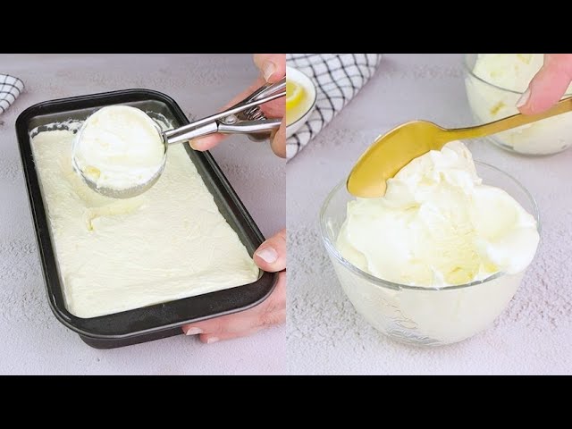 Creamy lemon ice cream