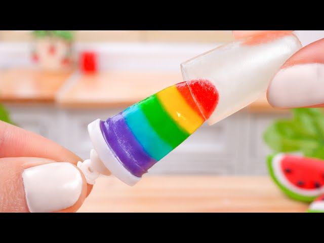 Miniature Rainbow Ice Cream