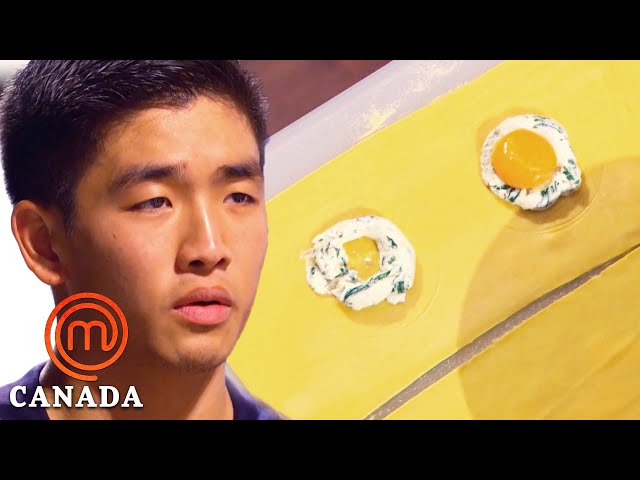 Making Ravioli With Liquid Egg Yolk | MasterChef Canada | MasterChef World