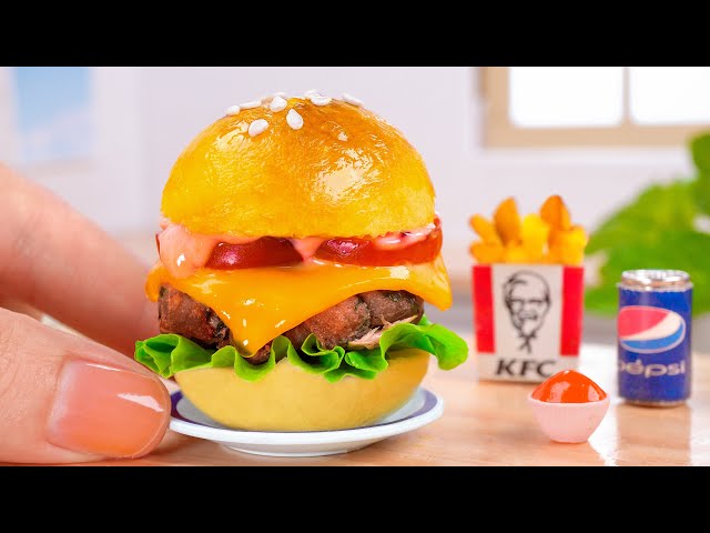 Miniature KFC Burger