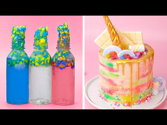 Colorful Birthday Cake Decorating