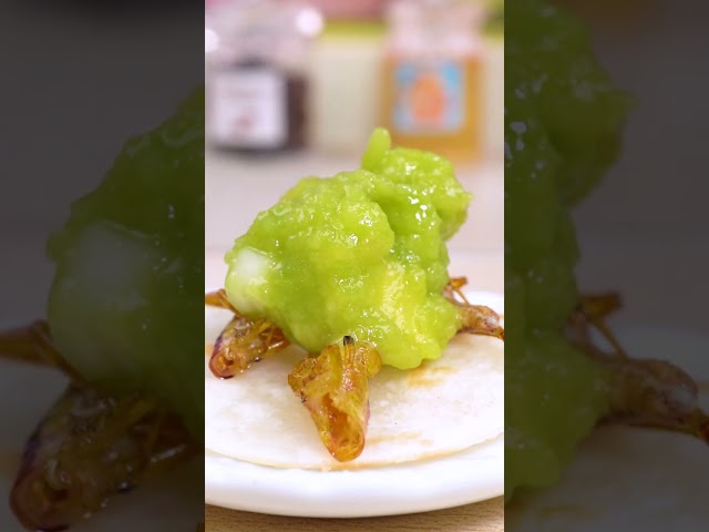 Miniature Grasshopper Tacos