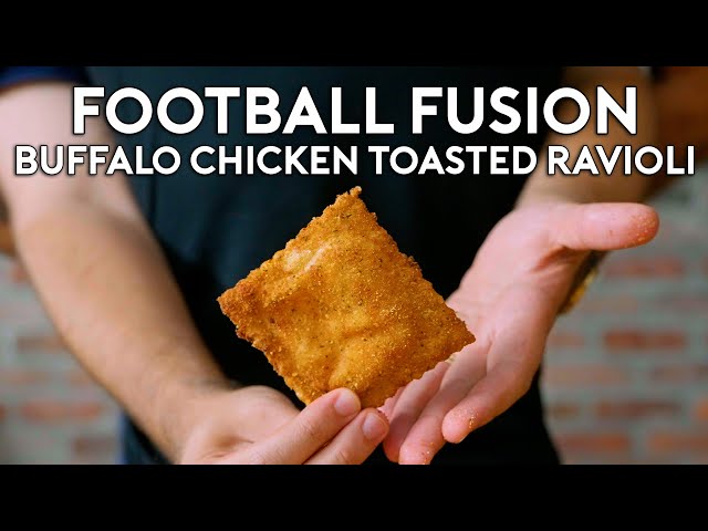 Buffalo Chicken Toasted Ravioli