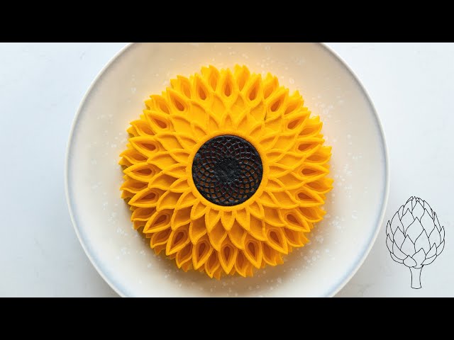 Sunflower & chocolate tart