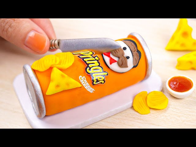 Miniature Fondant Pringles Cake Decorating