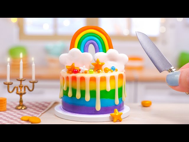 Eggless Rainbow Cake - Bake with Shivesh