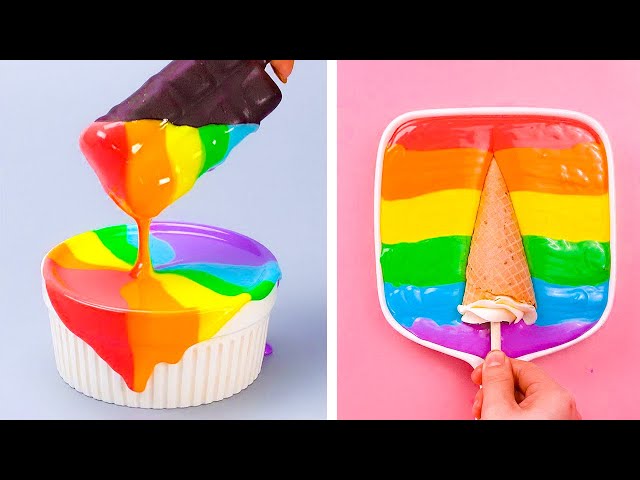 Creative Rainbow Cake Decorating