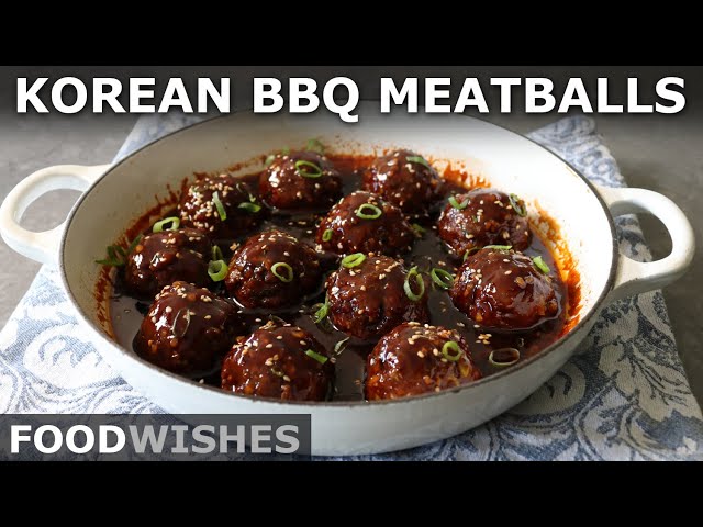 Korean Barbecue-Style Meatballs