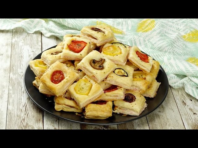 Puff pastry squares