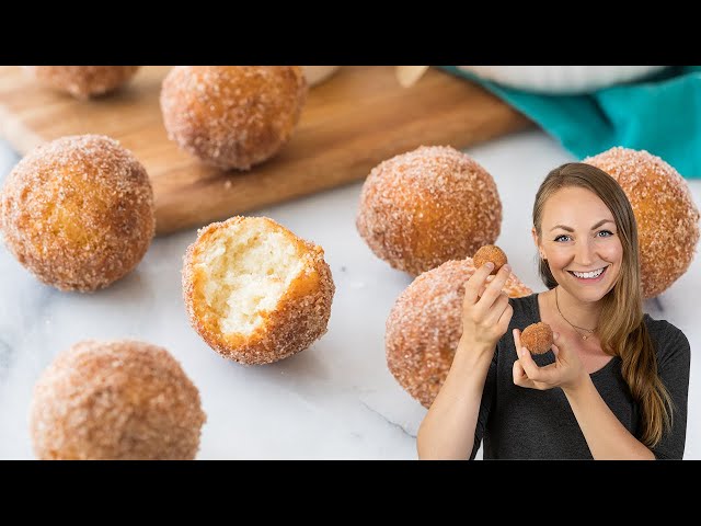 Fried Donut Holes Made without Yeast