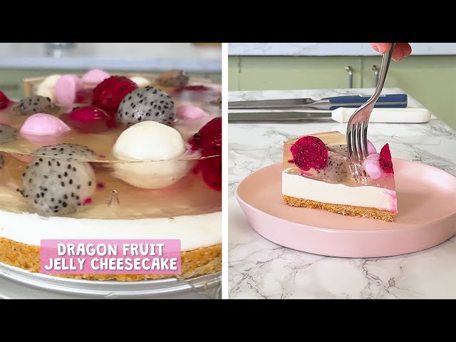 Fruit jelly cheesecake