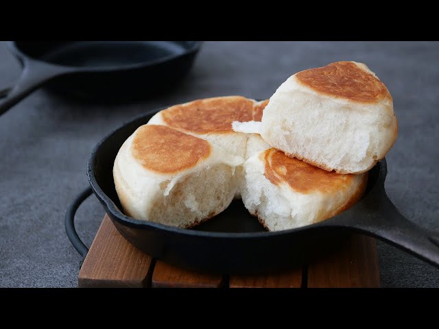 Soft bread in a skillet