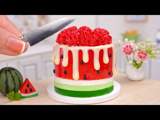  Miniature Watermelon Cake Decorating