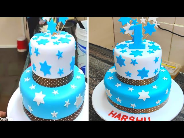 Amzing Two Tier Cake Decorating