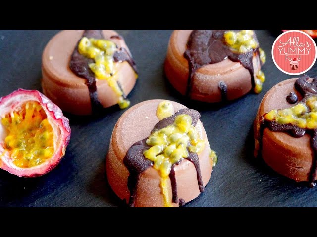 Chocolate Passion Fruit Mini Cakes
