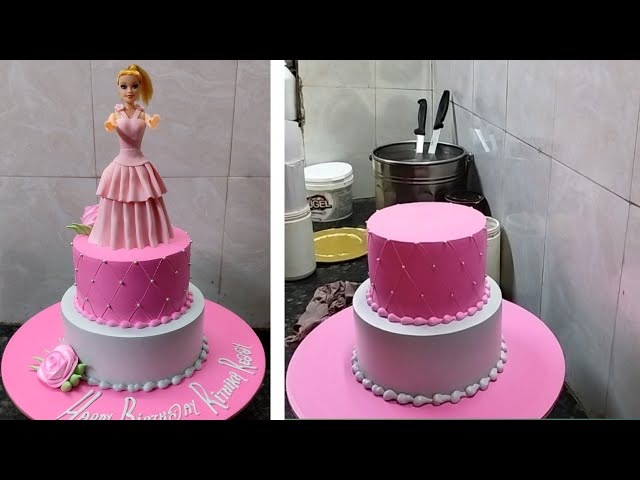 Mini Barbie Doll Cake Design