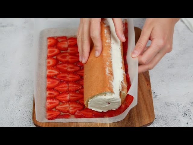 Strawberry jelly roll