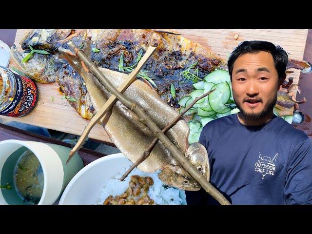 Japanese Style Breakfast with Trout