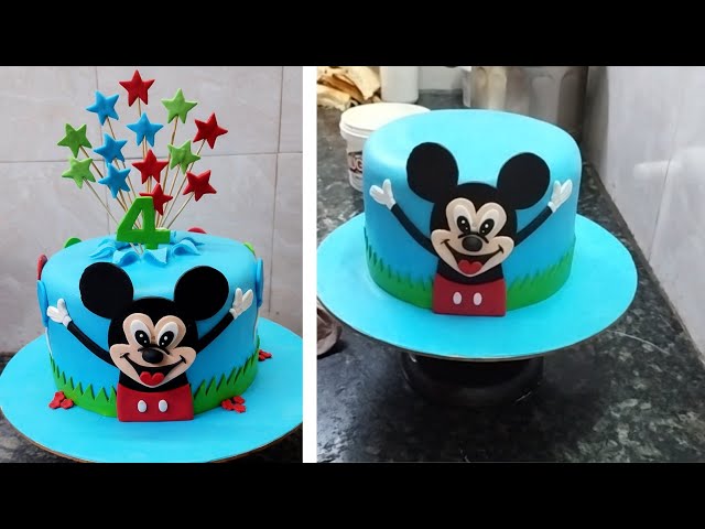 Amazing Micky Mouse Cake from New Cake Wala - recipe on 