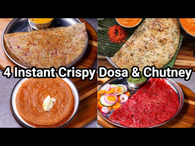Healthy Instant Vegetable Dosa