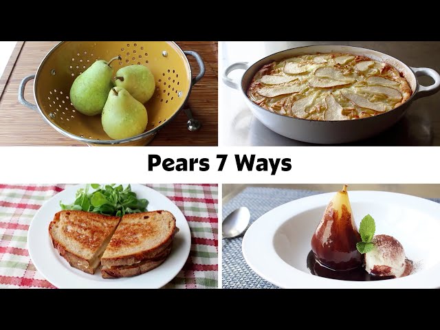 Perfect Pear Dishes from Savory to Sweet