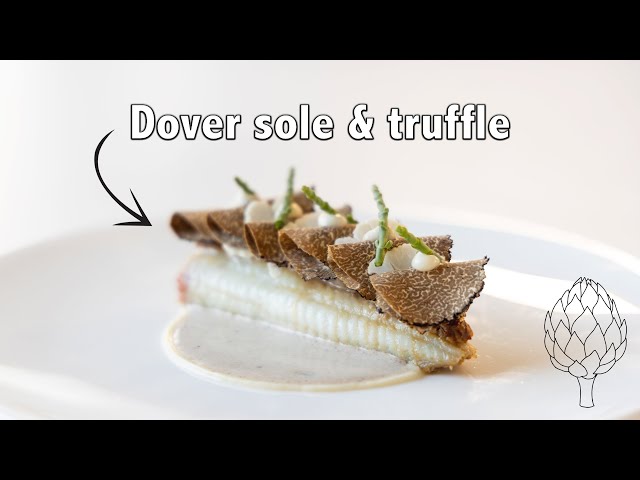 Dover sole and truffle