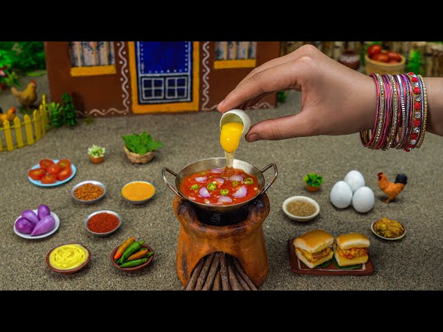 Miniature Egg Bhurji Pav
