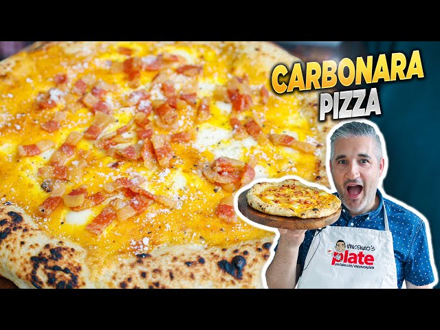 Carbonara pizza