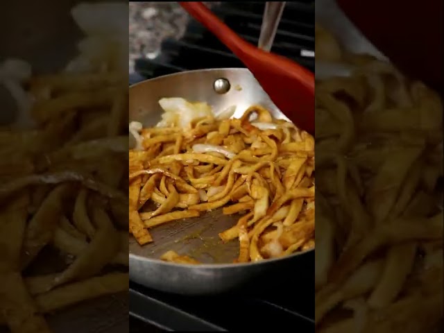 Korean stir fried fish cake side dish