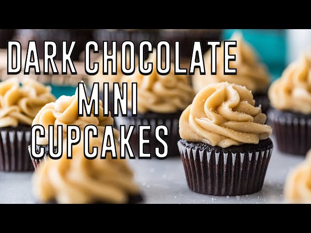 Dark Chocolate Mini Cupcakes