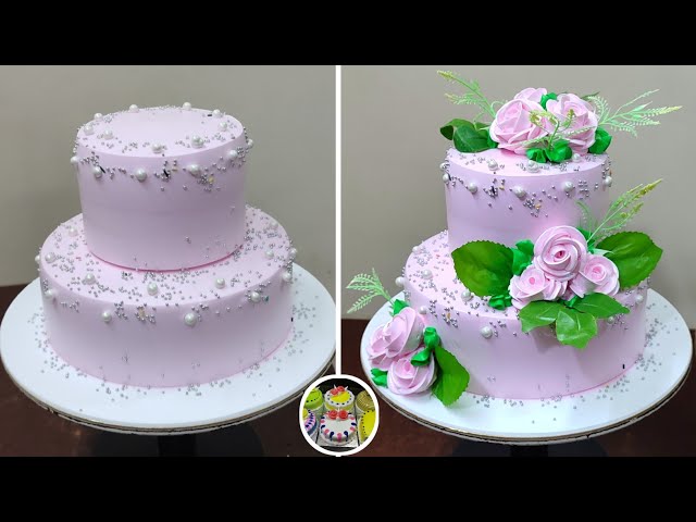 Two Step Wedding Cake