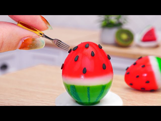 Amazing Miniature Egg-Shaped Watermelon Jelly