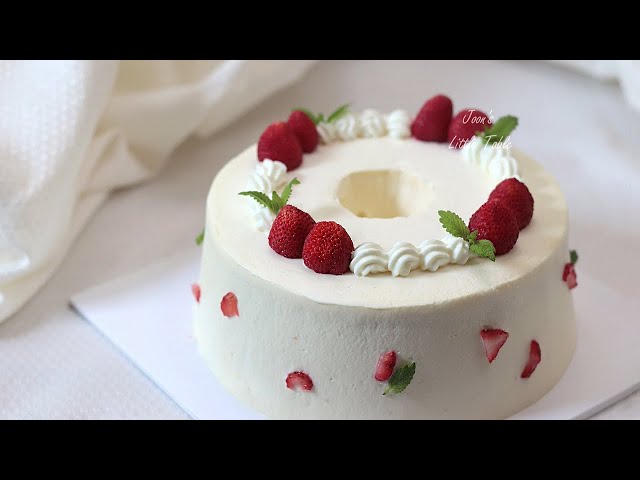 Lovely White Chocolate Cream Chiffon Cake for beginners