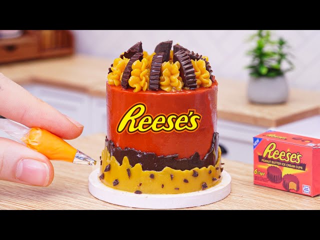 Miniature Chocolate Reeses Peanut Butter Cake