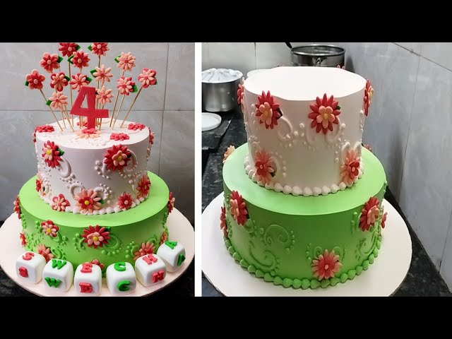 Two Step Birthday Cake