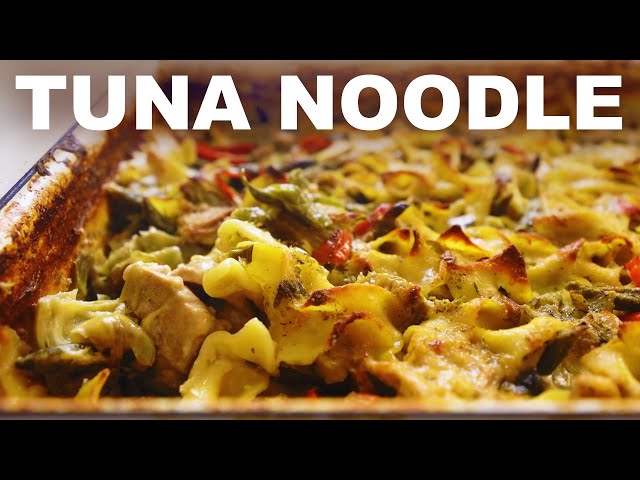 One-pan tuna noodle casserole