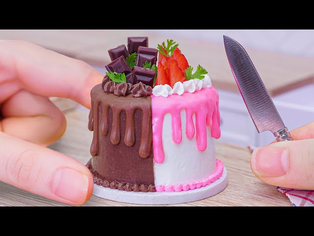 Miniature Chocolate & Rainbow Cake Decorating Ideas