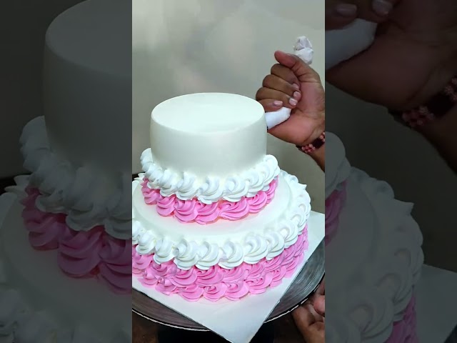 Vanilla Step Cake design