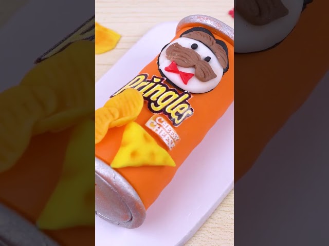Miniature Fondant Pringles Cake Decorating
