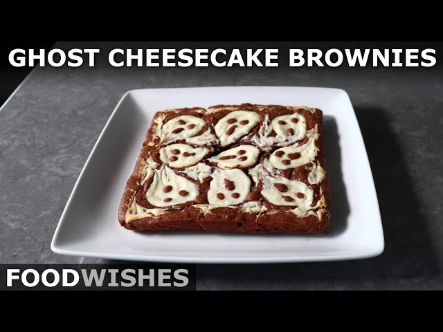 Ghost Cheesecake Brownies