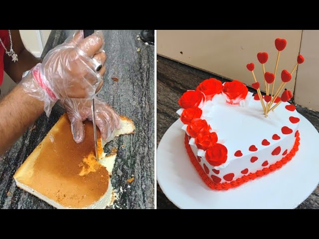 Engagement Heart Shape Cake