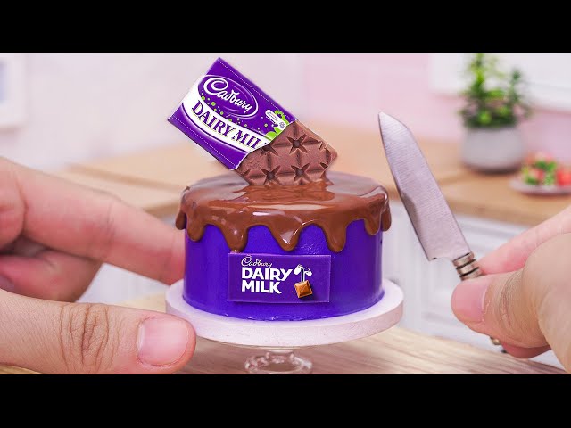 Miniature Dairy Milk Chocolate Cake Decorating