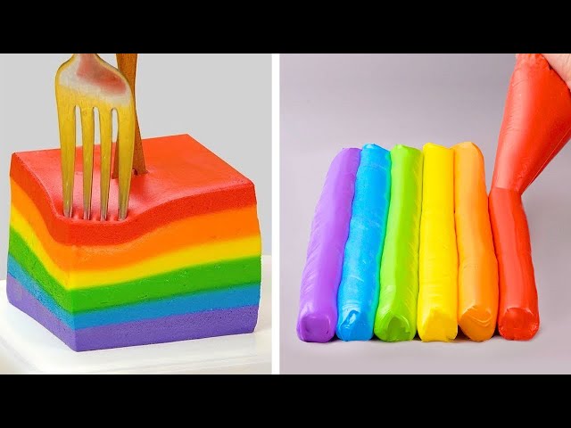 Amazing Rainbow Cake Decorating