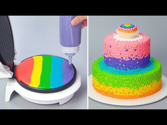 Homemade Colorful Cake Decorating
