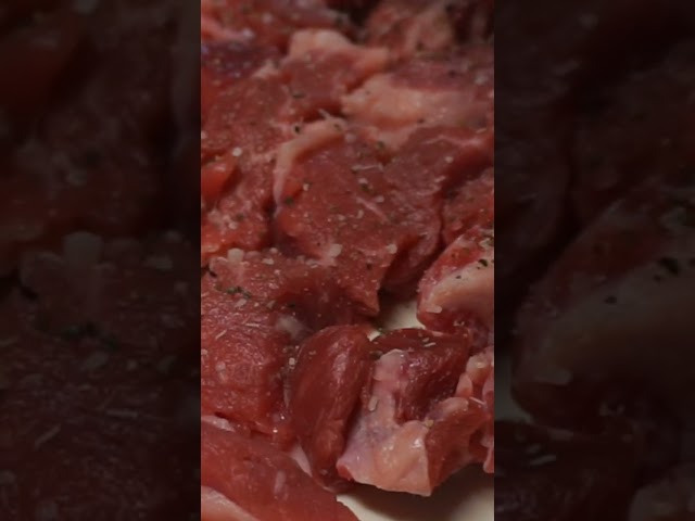 Steaks in cast iron skillet