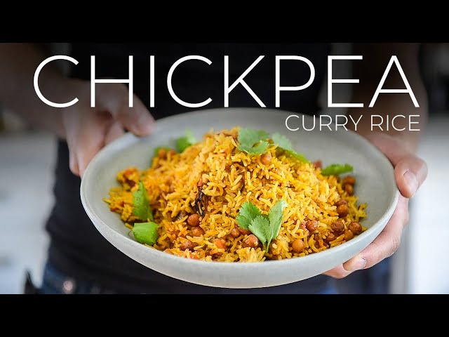 The amazing curry chickpea rice