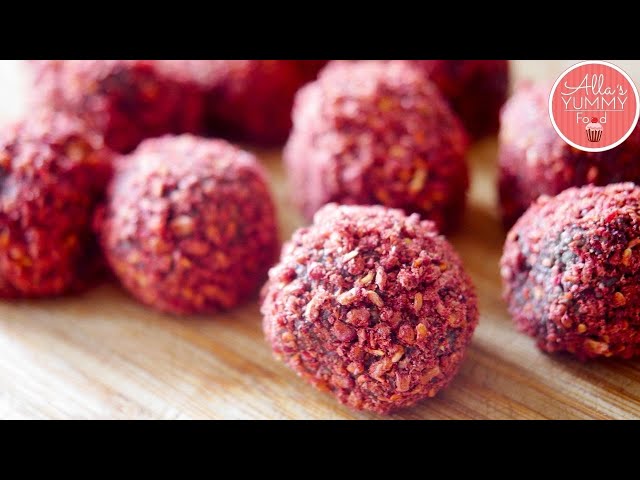 Raspberry & Pistachio Balls