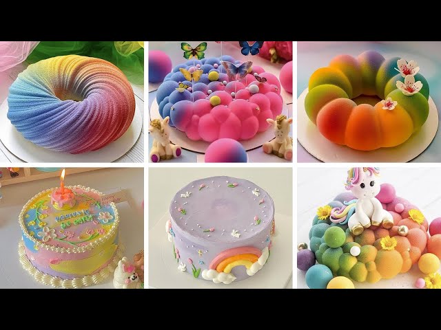 Rainbow Cake Decorating