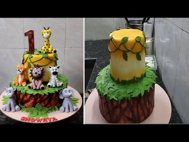 1St Birthday Fondant Animals Cake Design from New Cake Wala - recipe on  